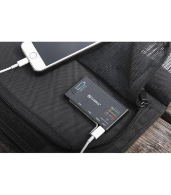 Sandberg Solar Charger 21W 2xUSB+USB-C - Solcelle oplader
