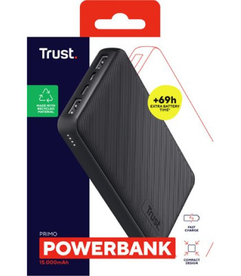 TRUST PRIMO 15.000 POWERBANK ECO - Powerbank