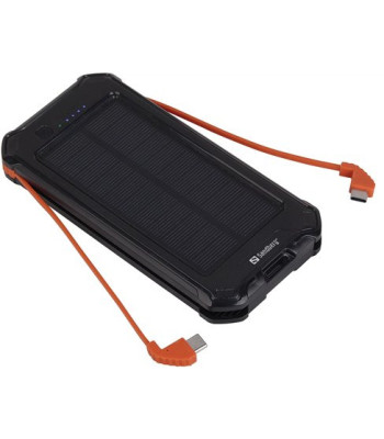 Sandberg 3-in-one Solar Powerbank 10000 mAh - Powerbank med