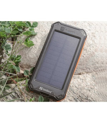 Sandberg 3-in-one Solar Powerbank 10000 mAh - Powerbank med