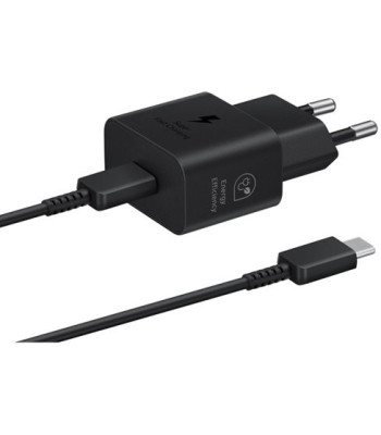 Samsung 25W USB-C GaN Fast Charger inkl. 1 m. kabel - Black