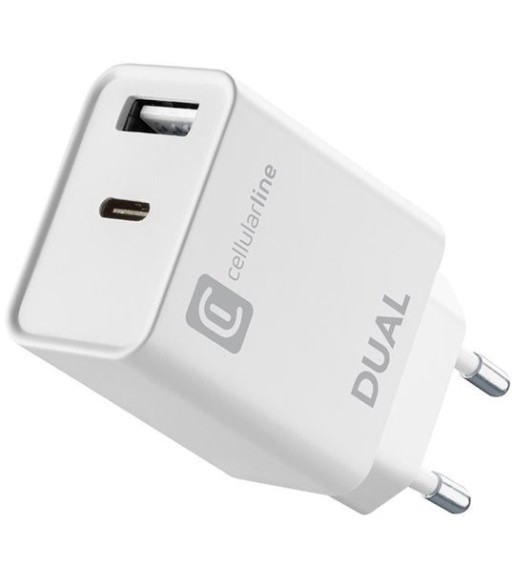 Cellularline 220V Dual Adapter Apple 20W - Adapter Cellularline 220V Dual Adapter Apple 20W - Adapter