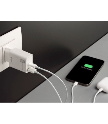Cellularline 220V Dual Adapter Apple 20W - Adapter