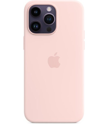 iPhone 14 Pro Max Silicone Case with MagSafe - Chalk Pink -