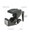 Universal Hook Clamp with Toggle black Adam Hall Accessories SUPER CLAMP