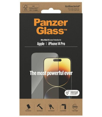 PanzerGlass Screen Protect iPhone 14 Pro/Ultra-Wide Fit