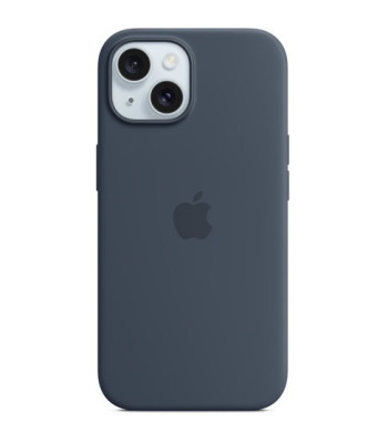 iPhone 15 Silicone Case with MagSafe - Storm Blue - MT0N3ZM/