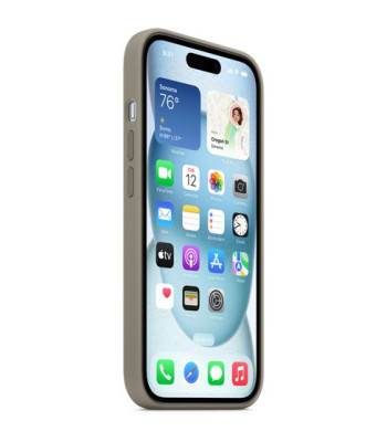 iPhone 15 Silicone Case with MagSafe - Clay - MT0Q3ZM/A