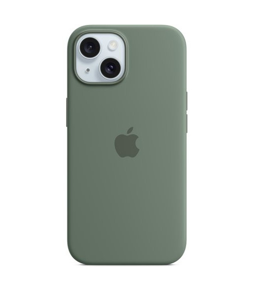 iPhone 15 Silicone Case with MagSafe - Cypress - MT0X3ZM/A