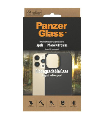 PanzerGlass Biodegradable Case - iPhone 14 Pro Max - Black,