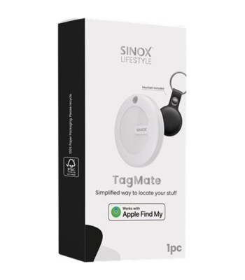 Sinox Lifestyle TagMate med hvid nøglering - GPS Tracker