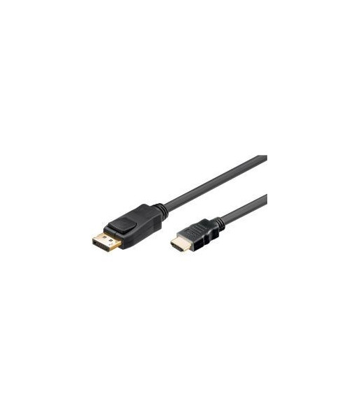 GOOBAY - DisplayPort/HDMI 1.2 kabel - Sort (1m)