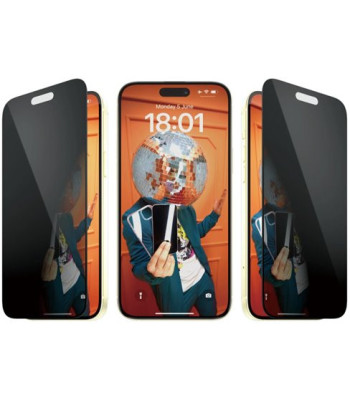 PanzerGlass Privacy Screen Protector iPhone 15 Plus - Ultra-