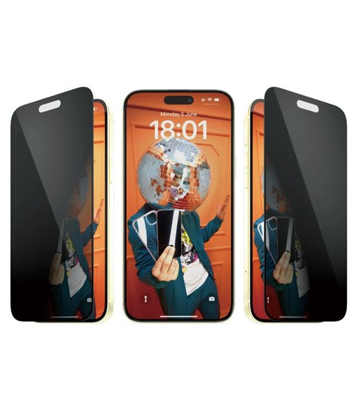 PanzerGlass Privacy Screen Protector iPhone 15 Plus - Ultra-