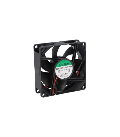 SUNON - DC blæser - 80x80x25mm 24Vdc / 1 SUNON - DC blæser - 80x80x25mm 24Vdc / 1