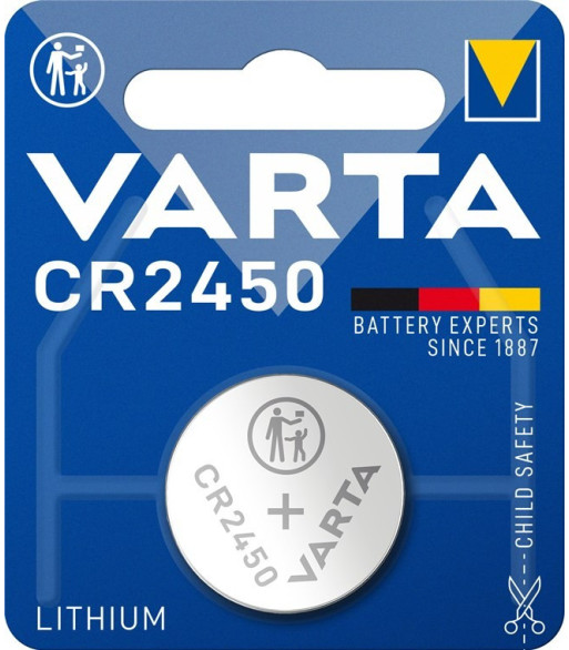 CR2450 Lithium knapcelle - 3V / 560mAh (1 stk.) CR2450 Lithium knapcelle - 3V / 560mAh (1 stk.)