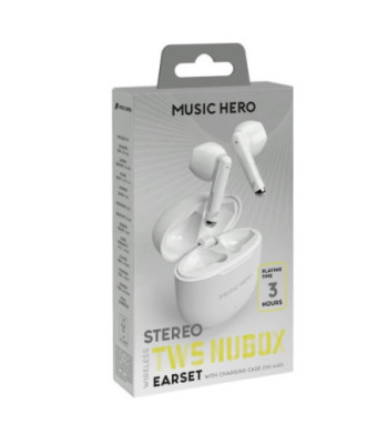 Nubox - True Wireless Stereo semi in-ear headphones