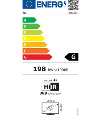 TCL 98C655 - QLED 4K Google TV