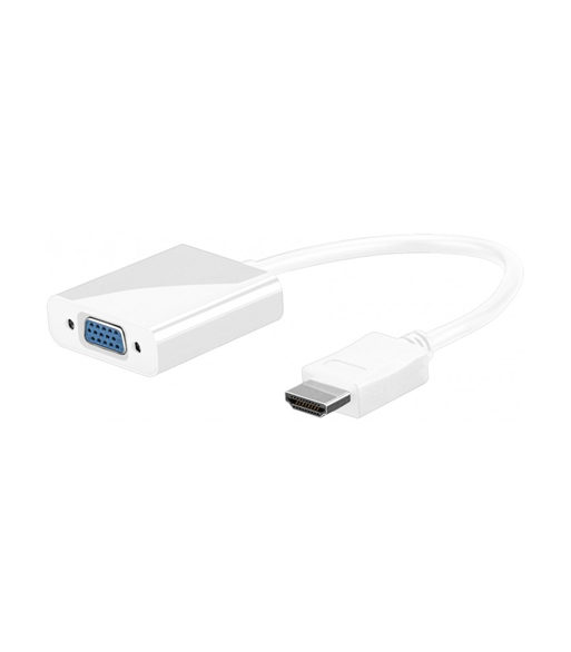 Connectech HDMI til VGA adapter. Hvid. 0 Connectech HDMI til VGA adapter. Hvid. 0