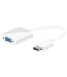 Connectech HDMI til VGA adapter. Hvid. 0