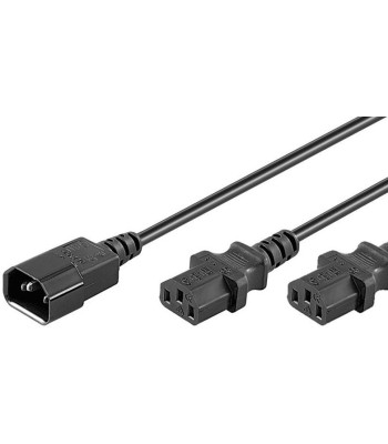 MicroConnect Power Cord C13x2 - C14 1.8m