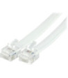 DELTACO telephone patch cable RJ12/6C 2.0M