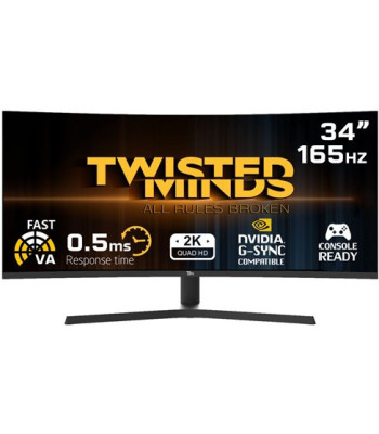 Twisted Minds Curved Gaming Monitor 34'' WQHD