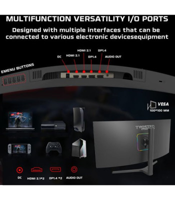 Twisted Minds Curved Gaming Monitor 34'' WQHD