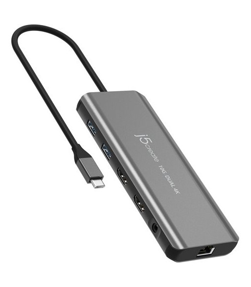 J5 Create USB-C Dual 4K HDMI 10GBPS Mini Dock