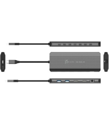 J5 Create USB-C Dual 4K HDMI 10GBPS Mini Dock