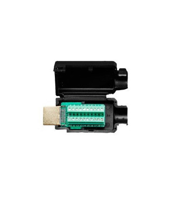 HDMI hanstik til kabelmontage - Med skrueterminaler