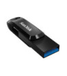 SanDisk Ultra Dual Drive Go 64GB USB 3.1 Gen 1 / USB-C Sort