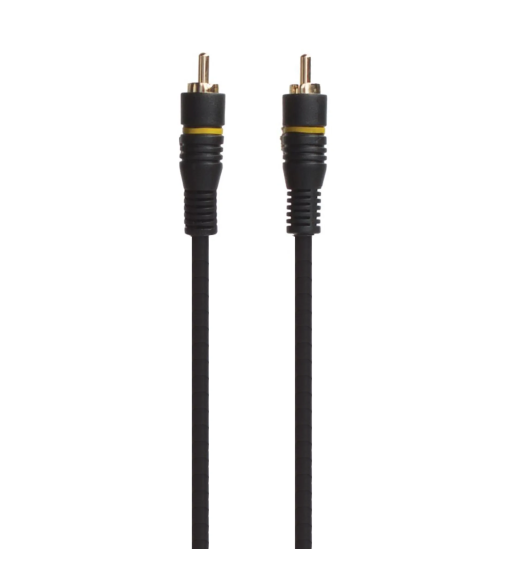 Connectech Subwoofer-kabel. 10m. Sort Connectech Subwoofer-kabel. 10m. Sort