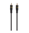 Connectech Subwoofer-kabel. 10m. Sort