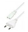 NETLEDNING VDE M/8-TALSSTIK 5M HVID
