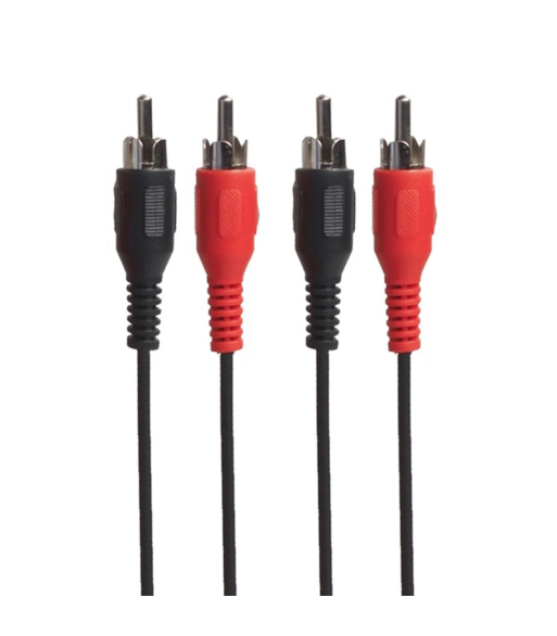 Connectech Phono-kabel. 2.5m. Sort
