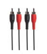Connectech Phono-kabel. 2.5m. Sort