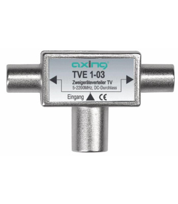 AXING TVE 1-03 2-VEJS ANTENNESPLITTER 5-2200MHz