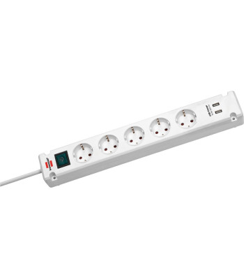 Stikdåse m/USB - MC-52USB/WS