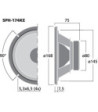 MONACOR 6 1/2´´ højttaler - SPH-174KE