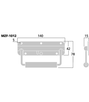 MONACOR Håndtag - MZF-1012