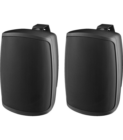 MONACOR 100V højttalersæt sort - WALL-05T/SW