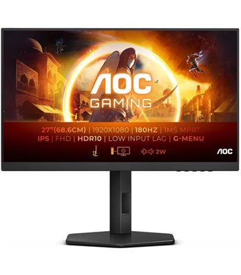 AOC 27'' FHD IPS, 180Hz, 27G4X - Gaming skærm