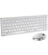 RAPOO Keyboard/Mice Set 9750M, hvid - Tastatur og mus