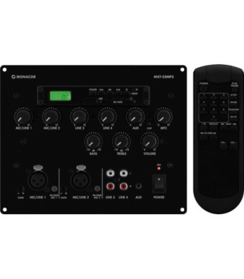 MONACOR Indbygningsmixer - MXT-52MP3