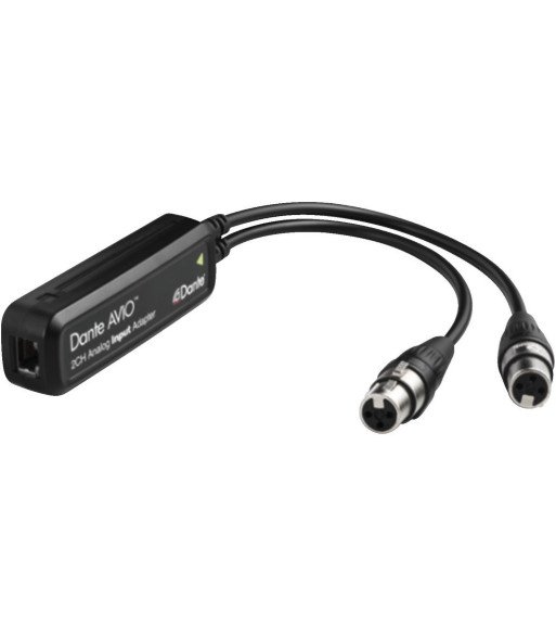 Dante(R) analog input adapter - ADP-DAI-2X0