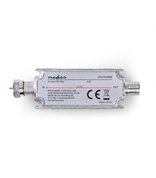 DVB-T/T2 LTE-filter | 694-862 MHz | Indgangstab: -2