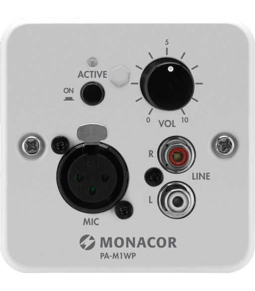 MONACOR Vægpanel - PA-M1WP MONACOR Vægpanel - PA-M1WP