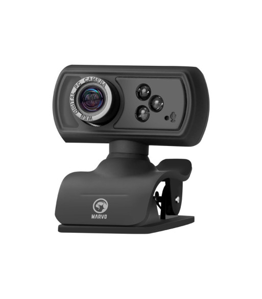 Marvo webcam m/mikrofon. Sort