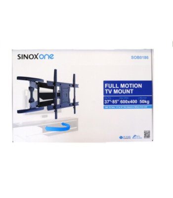 Sinox One TV vægbeslag. 37"-85". Sort